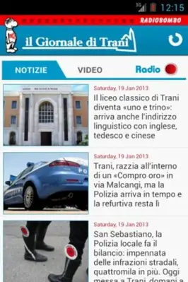 Radiobombo - Il Giornale di Trani android App screenshot 5